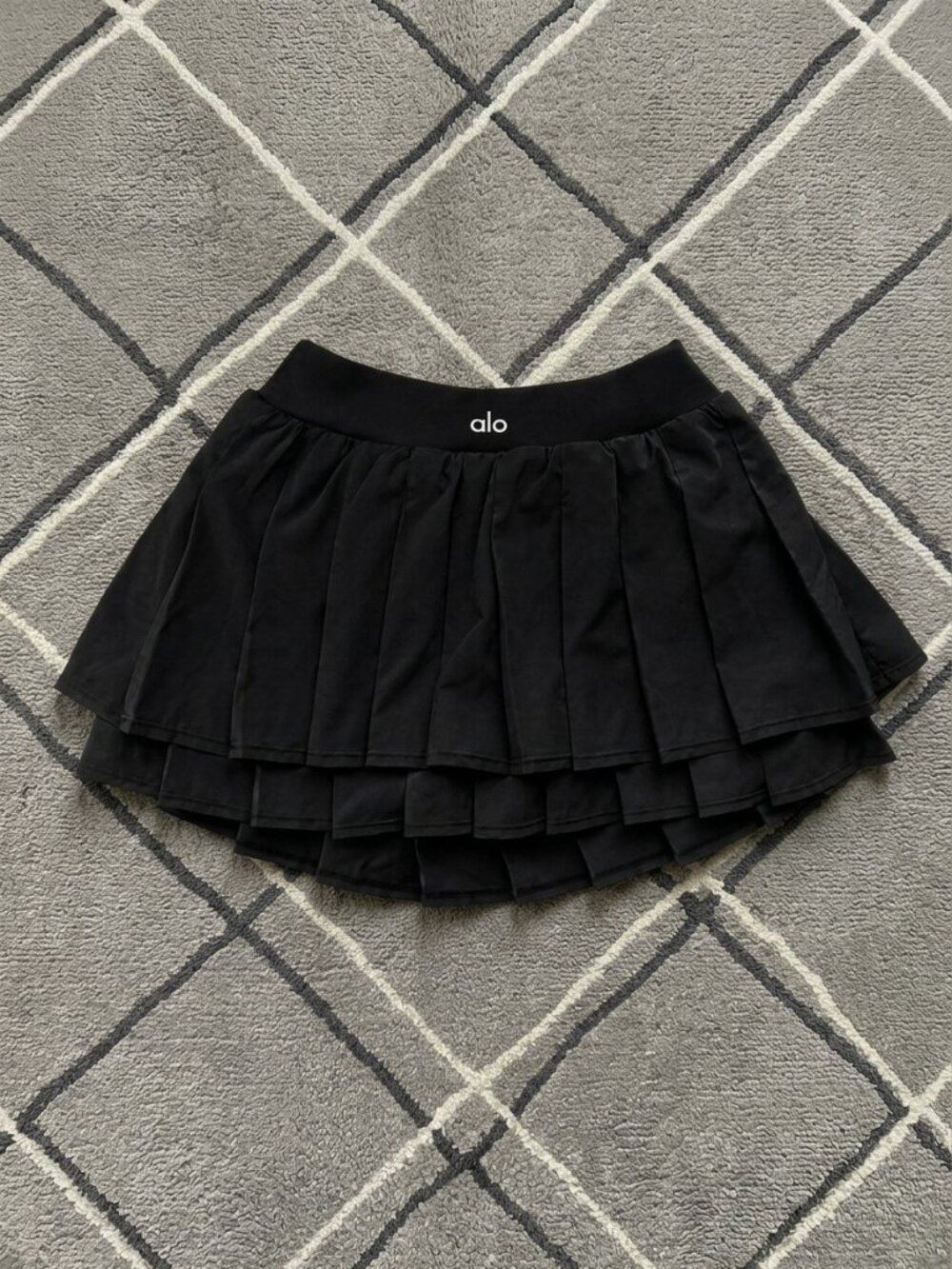 Alo Double or Nothing Skirt - Black